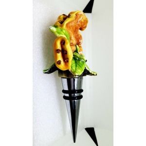 SWAROVSKI Elements Trumpet Vine Wine Stopper-Retired/Vintage NIB 68.00 orig. tag